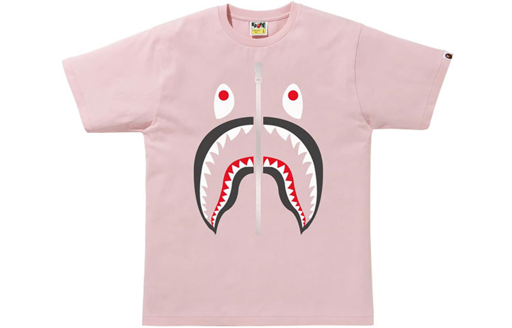 A Bathing Ape Shark Tee розовый