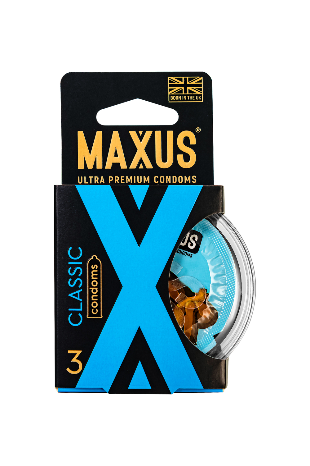 Презервативы Maxus Classic классические в пластиковом кейсе 3 шт
