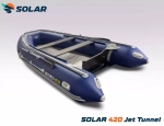 Лодка надувная моторная solar-420 jet tunnel