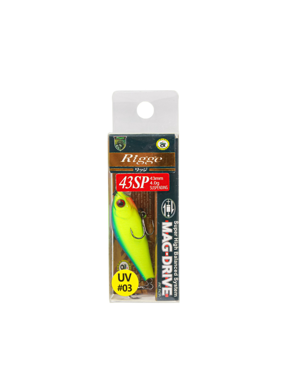 Воблер Минноу Rigge 43SP 43 мм 4 г цвет 03 Parrot