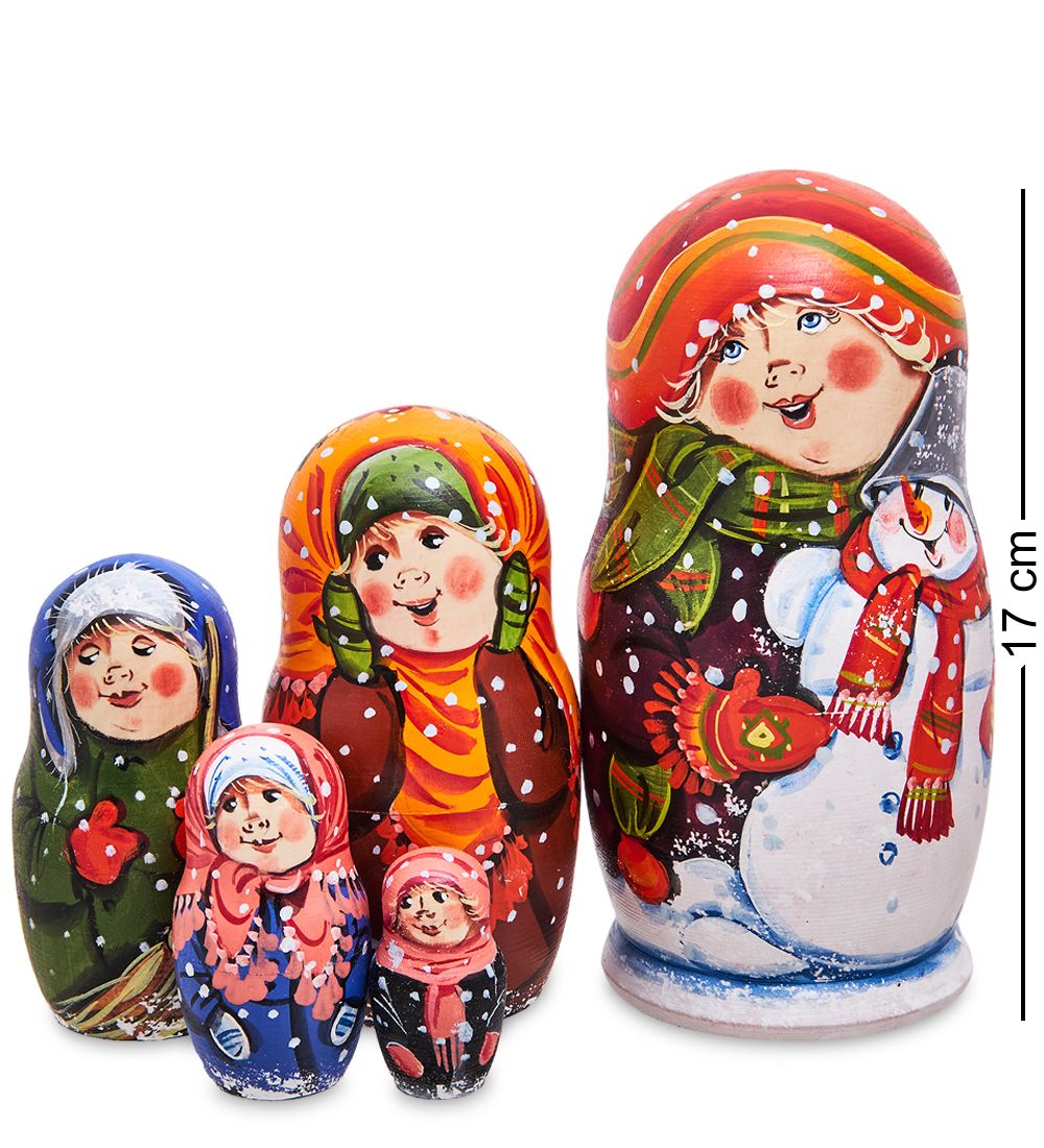 Народные промыслы МР-13/ 5-J Матрешка 5м «Семейка Малая»