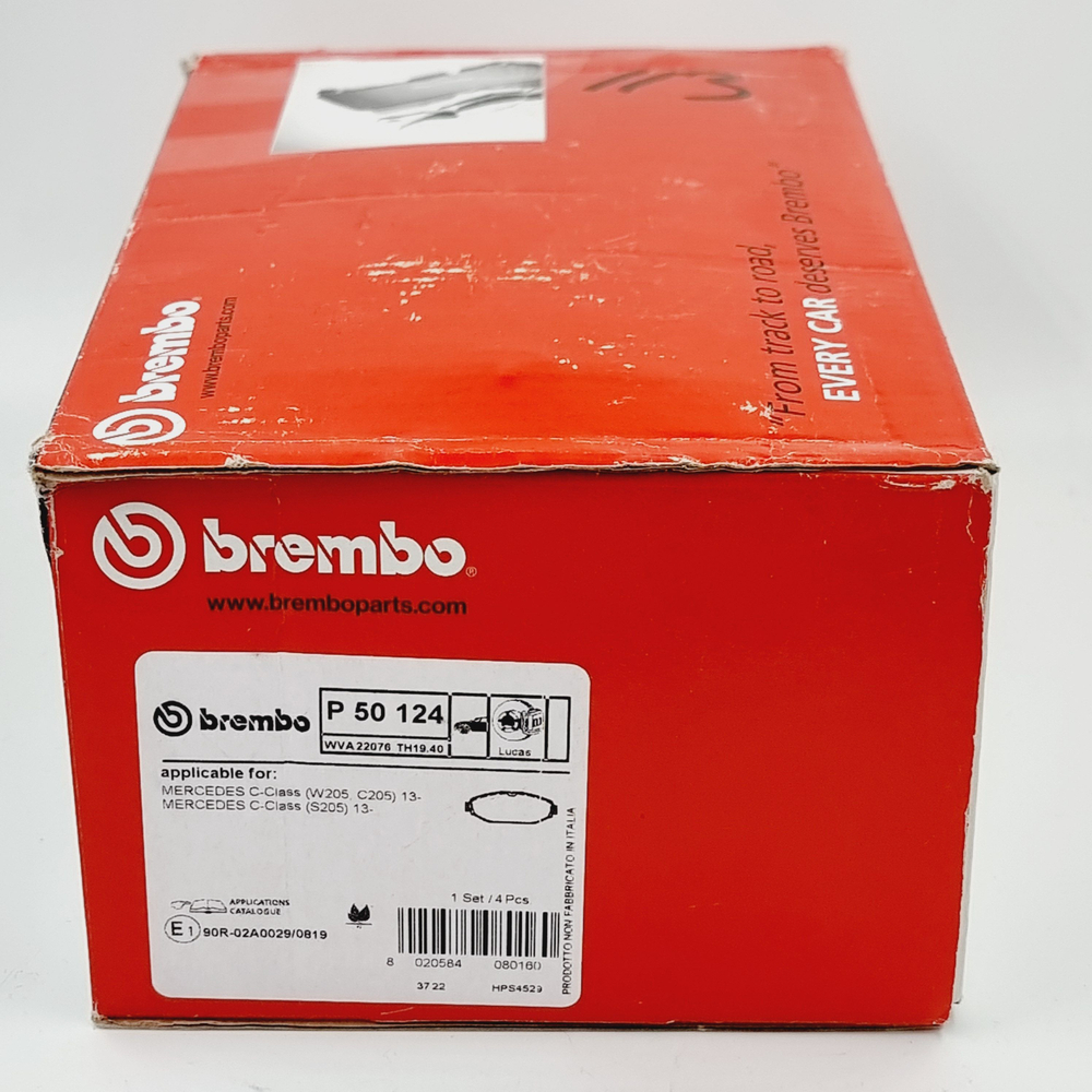 Тормозные колодки Brembo Premium Line. дисковые, передние P50124 (Италия)