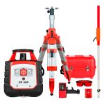 Комплект: ротационный нивелир RGK SP-100 с красным лучом + штатив RGK SH-170 рейка RGK LR-2, RGK