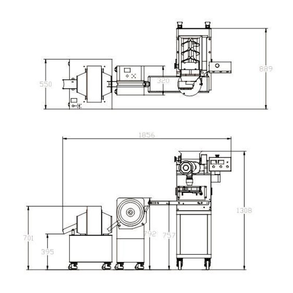 Машина для формования шариков с начинкой PCREM-180D Foodatlas