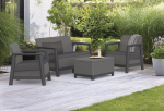 Комплект мебели Сканди (Scandi Linea 2 Seater Set) графит