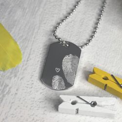 Мини жетон с отпечатком пальца на заказ