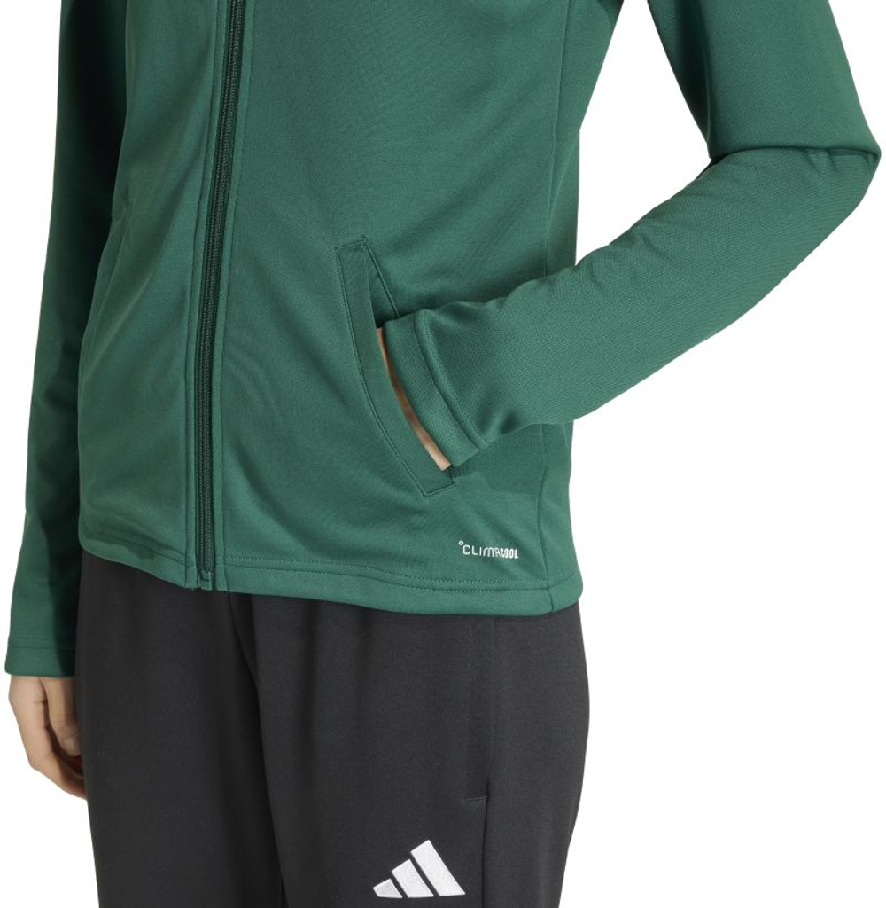 Женская теннисная толстовка Adidas Entrada 26 — dark green