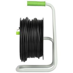 Удлинитель силовой ЭРА GREEN LINE KAT-3x1.5-30m Greenline на катушке пластик 4 розетки с заземлением 30м ПВС 3x1.5мм2 | Электротовары
