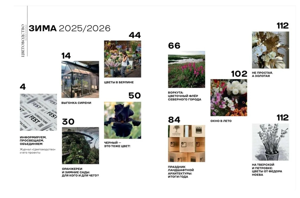 Цветоводство ЗИМА 2025/26
