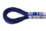 Мулине Gamma металлик, цв.М-18 т.синий, 12 мотков по 8 метров