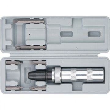 Отвертка ударно-поворотная 1/2" + биты, 6 шт., PH + SL, CrV, металлическая рукоятка Matrix 11575