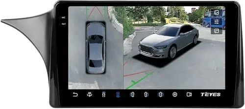 Магнитола для Lada Priora 2013-2018 (рамка тип 4) - Teyes CC3-2K-360 монитор 9.5" 2K QLED на Android 10, Быстрая, CarPlay, 4G SIM-слот, 4 камеры в комплекте