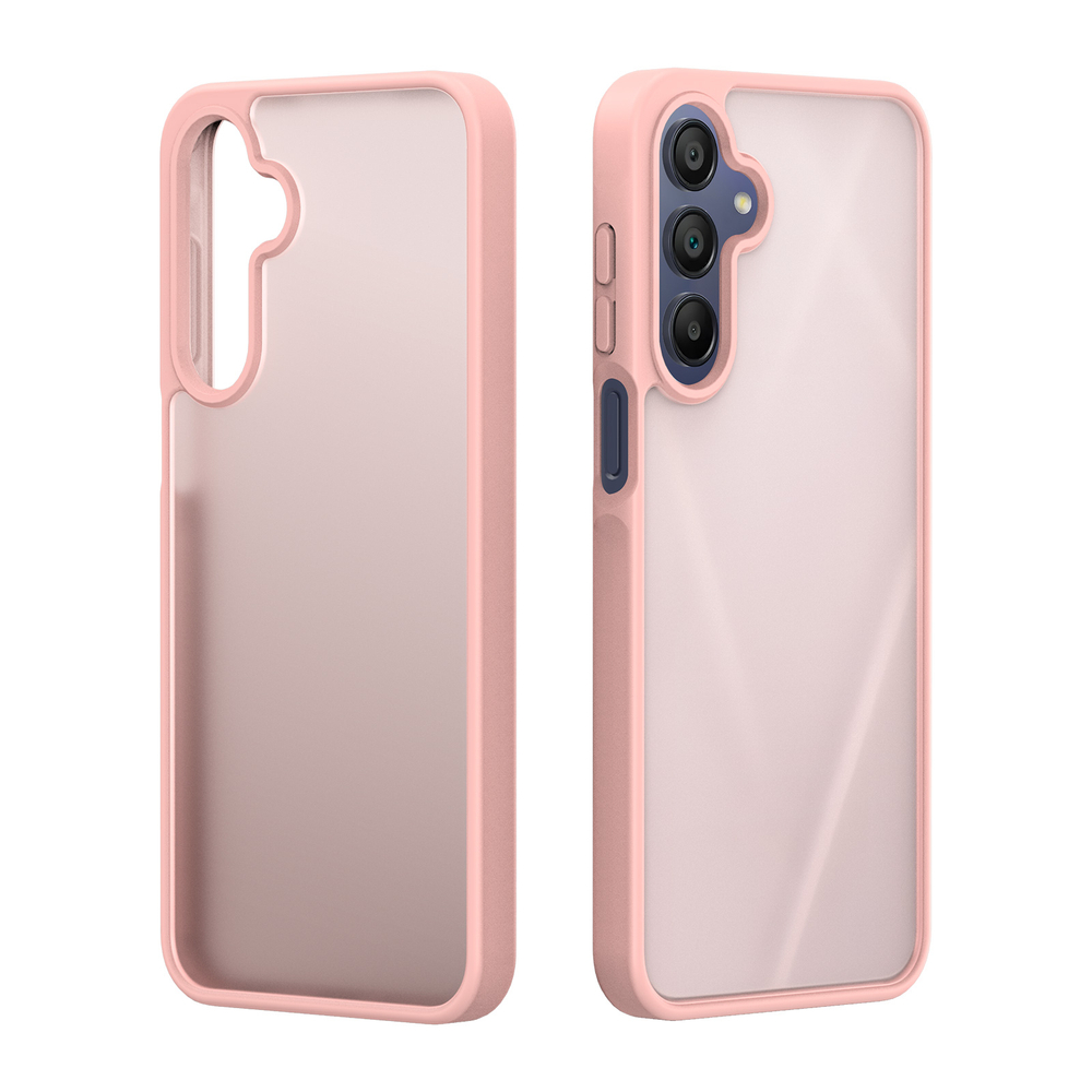 Прозрачный матовый чехол светло-розового цвета для Samsung Galaxy A17 (5G, 4G), Galaxy A26 5G и Galaxy A16 (5G, 4G), серия Yind Series от Dux Ducis
