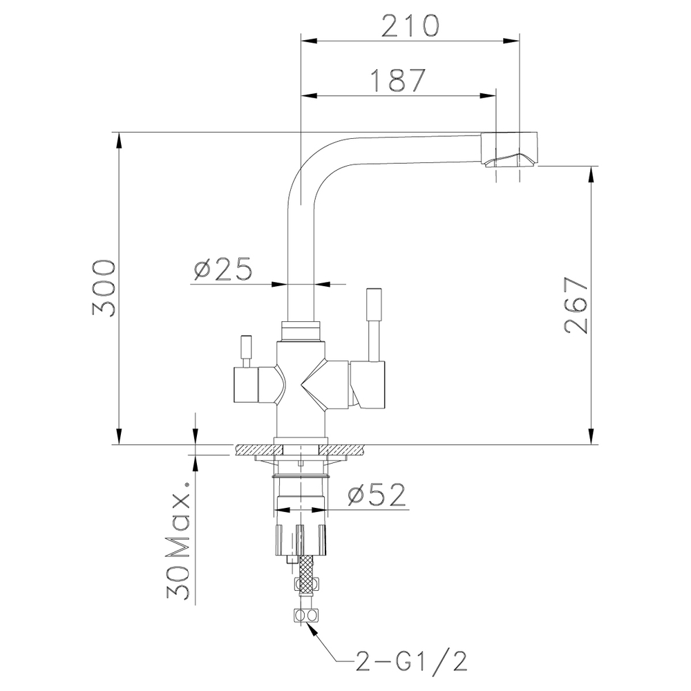 Смеситель Lemark Expert LM5061S для кухни с подключением к фильтру с питьевой водой