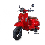 Электроскутер GreenCamel Vespa Style, 72V 3000W R12 быстросъем Красный