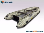 Лодка надувная моторная solar-470 strela jet tunnel