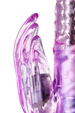 Вибратор с клиторальным стимулятором A-Toys by TOYFA High-Tech fantasy, TPE, фиолетовый, 22 см