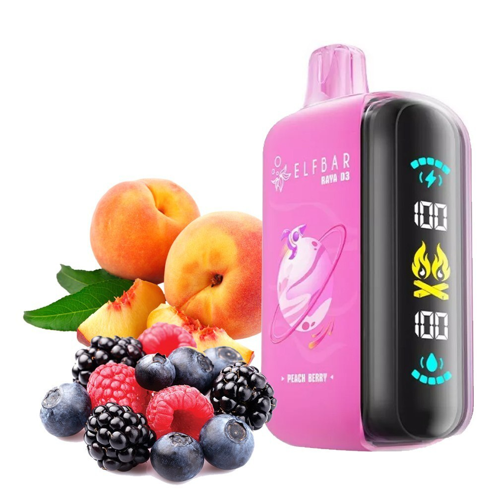 ELF BAR RAYA D3 - Peach Berry (5% nic)