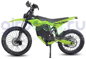 Электромотоцикл Эндуро WHITE SIBERIA BELLLUGA 02 6000W (72V/27Ah) - Зелёный фото №2