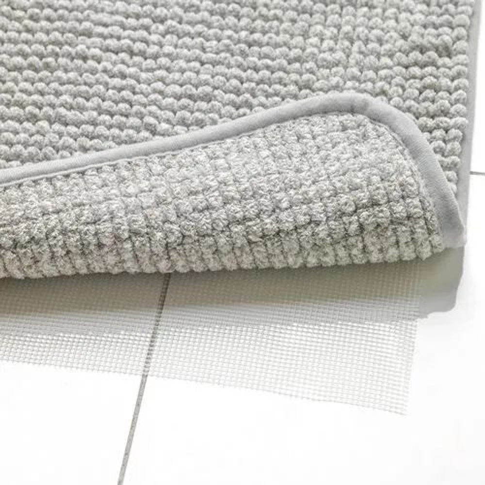 Коврик IKEA для ванной TOFTBO серо-белый 50х60 см 1 шт