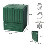 Компостер GRAF Eco-King 400л, зеленый