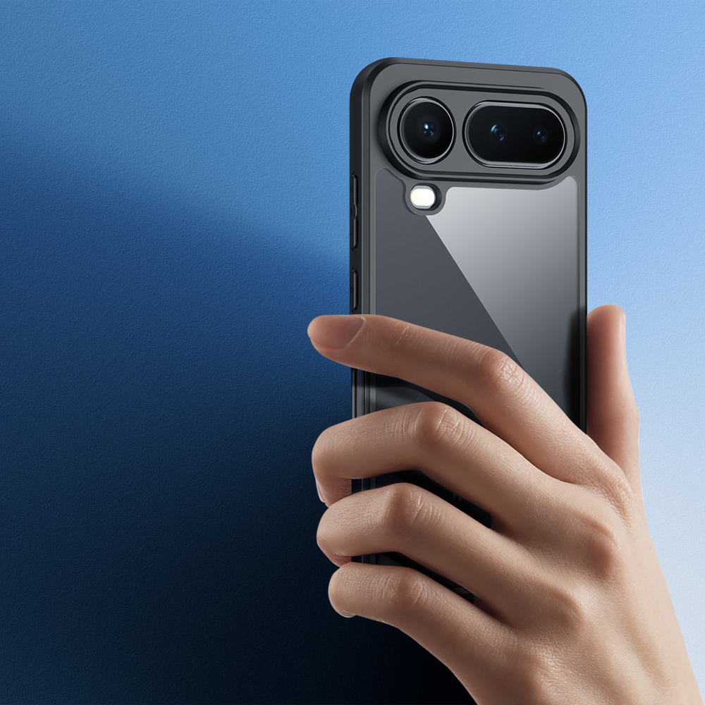 Чехол прозрачный с черными рамками для смартфона Honor Magic8 Pro Air, серия Aimo Series от Dux Ducis