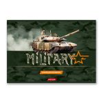 Альбом для рисования 100 г/м², A4 29х20.5 см, склейка с одной стороны 40 л., 4 шт, 40АЛКЛ4_000250 Милитари, Светоч