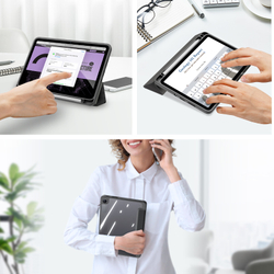 Чехол книжка черного цвета для планшета Xiaomi Redmi Pad 2 и Poco Pad C1, серия Toby Series от Dux Ducis