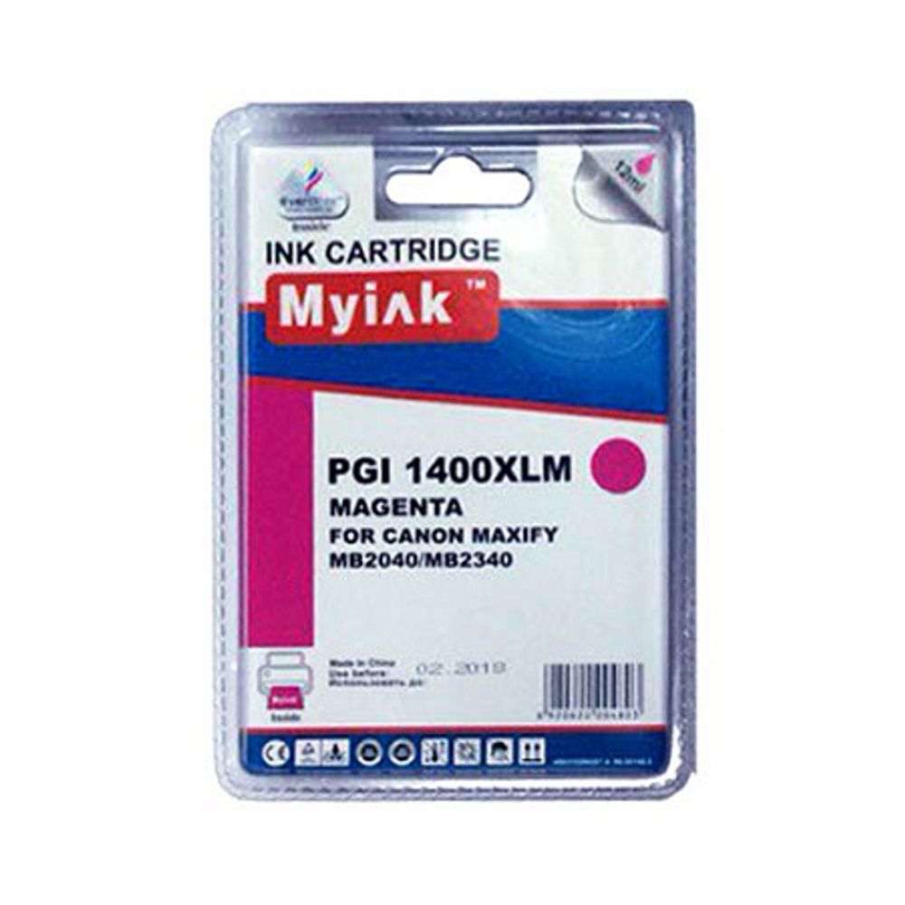 Картридж MyInk, аналог CANON PGI-1400XLM для MAXIFY МВ2040/МВ2340 Magenta (12ml, Pigment)