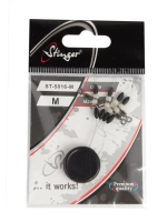 Стопор силиконовый с вертлюжком ST-5016-1L, 4 штуки