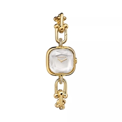 Часы - браслет из жёлтого золота 18k с бриллиантами, Tiffany ⚜️Hard Wear watch pearl
