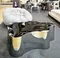 Стол кофейный Sceptre, 116х76 см, полированный металл