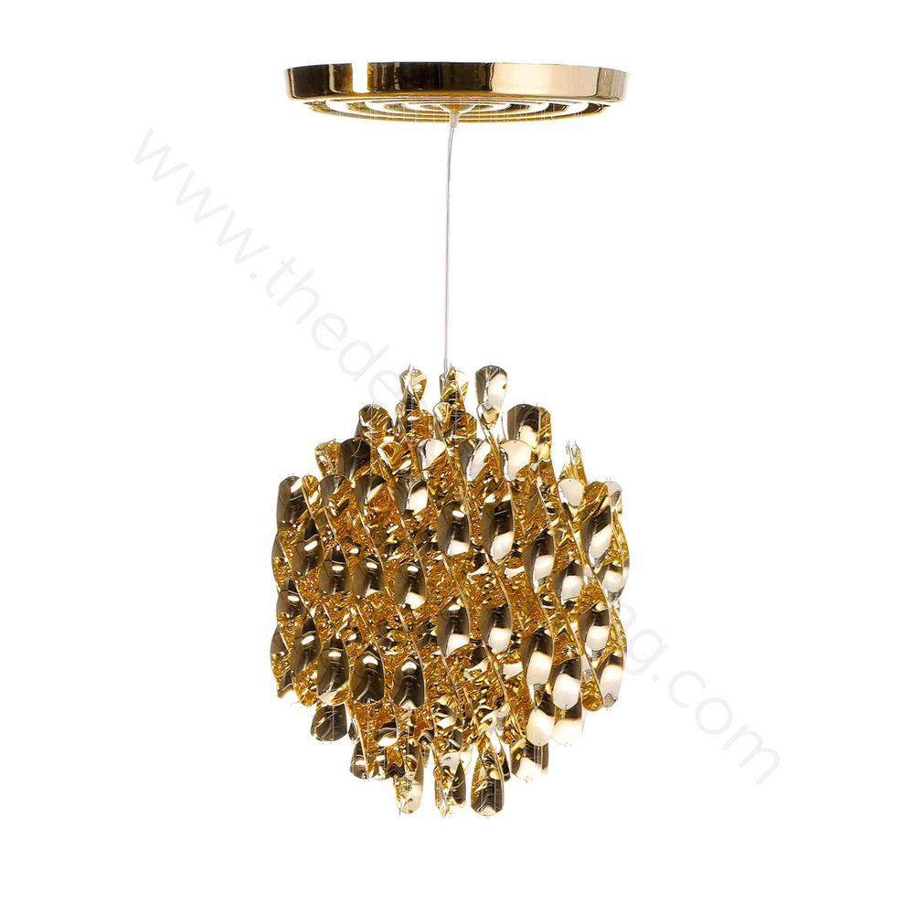Pendant design lamp  Spiral SP01 by Verpan Panton (Gold)