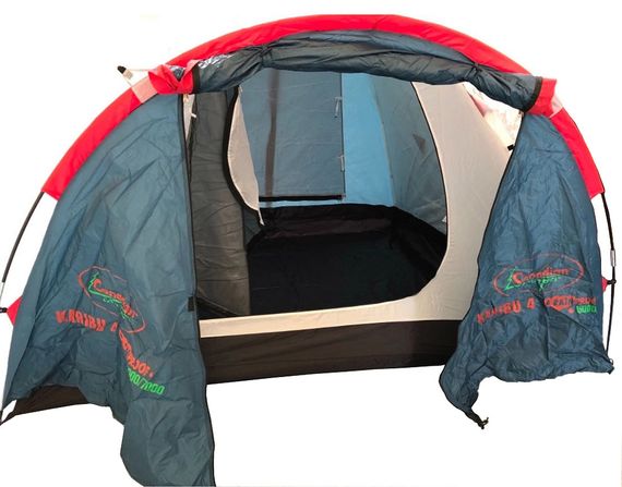 Палатка Canadian Camper KARIBU 4, цвет royal, вид внутри.