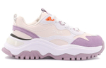 FILA Fashion Sneakers Transpose Synthetic Leather Low top Chunky Sneakers Women"s Beige Purple