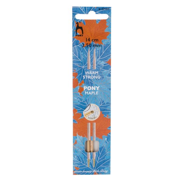 Спицы съемные Pony Maple ⌀3.5 мм, 14 см, клен, 2 шт, 57107