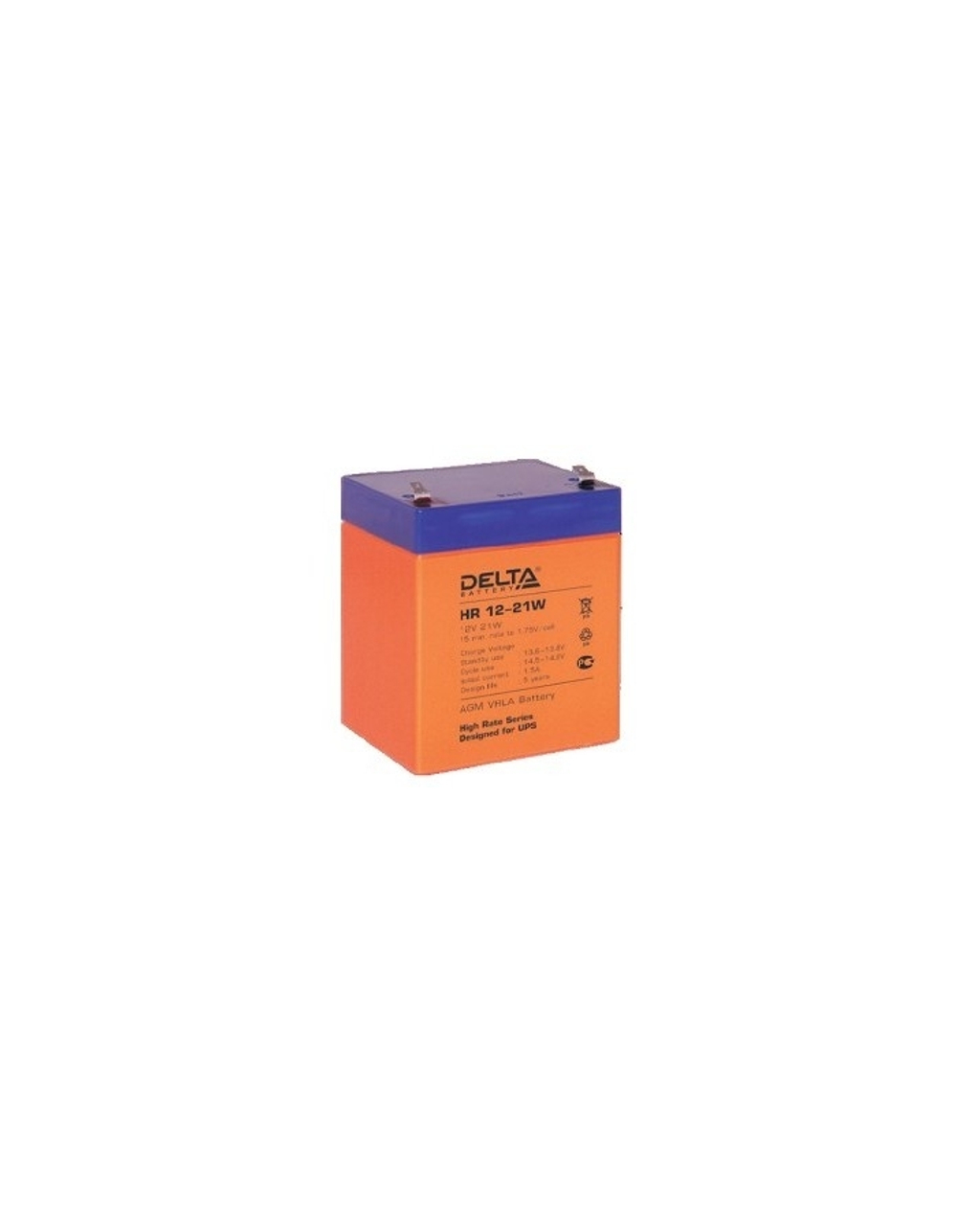 Delta HR 12-21 W (5 А\ч, 12В) свинцово- кислотный  аккумулятор