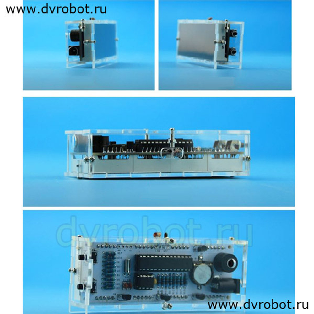 Набор DIY / LED часы - оранжевый