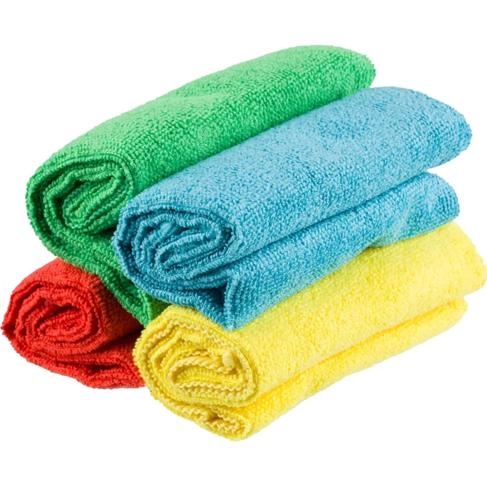Салфетки хозяйственные Luscan микрофибра 30x30 см 220 г/кв.м (4 штуки в упаковке)