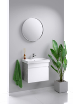 AQ SRT0106BS Smart Тумба под умывальник подвесная, 600х510х380 мм, 1 ящик, Бетон светлый