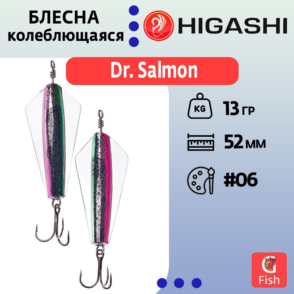 Блесна колеблющаяся Dr. Salmon 26g #21
