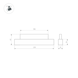 Светильник MAG-ORIENT-LASER-L235-8W Day4000 (BK, 24 deg, 48V, DALI) (Arlight, IP20 Металл, 5 лет) 033616