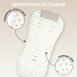 Матрас в коляску двухсторонний детский из муслина