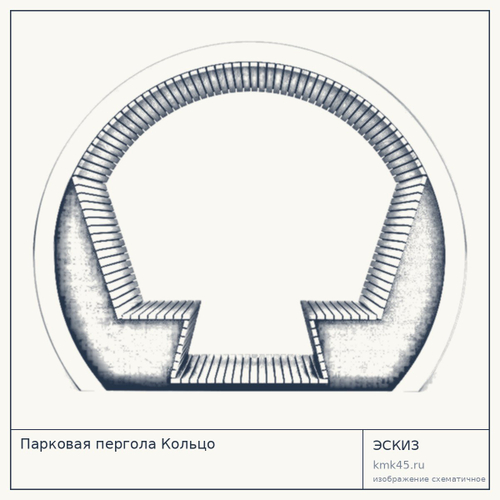 Парковая пергола Кольцо — от 60 000 ₽