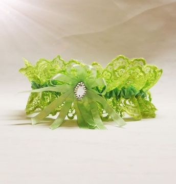Подвязка салатовая SvetikFantasy, 6,8см №4802.75