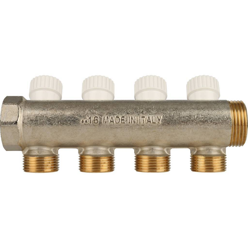 STOUT Коллектор распределительный 1", 4 отвода 3/4"ЕК