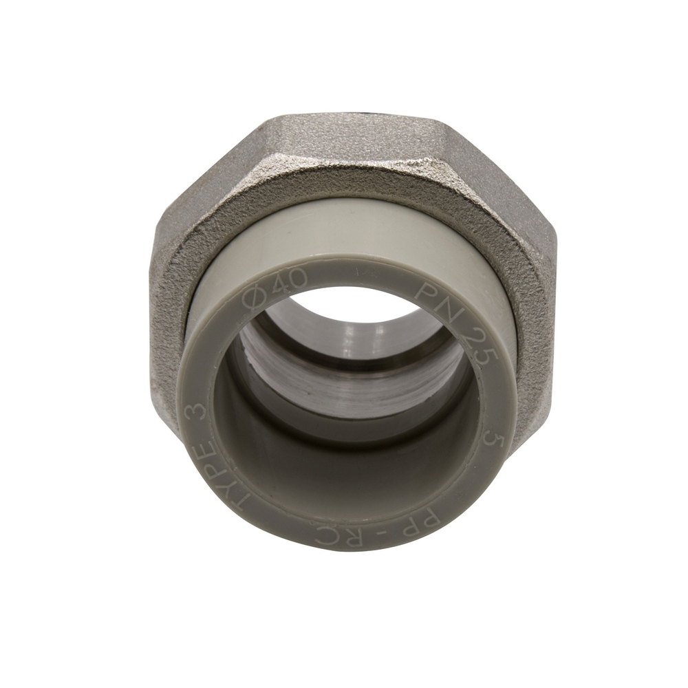 Муфта комб. разъемная, нар 40х1 1/4" EVER® СЕРЫЙ (Россия)