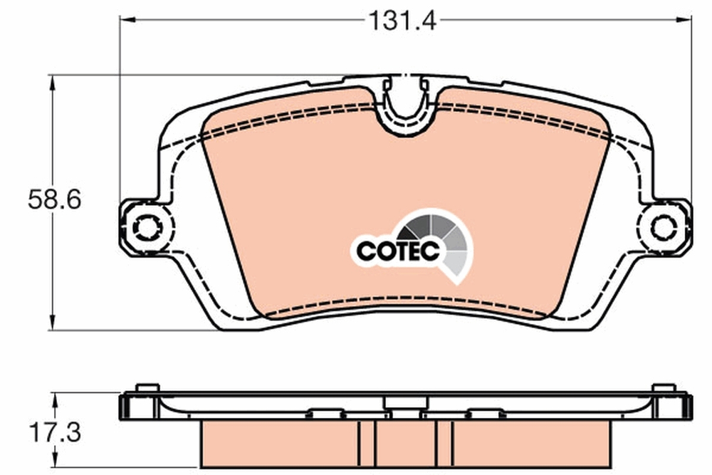 TRW - GDB2029-TRW - Brake Pad Set, disc brake