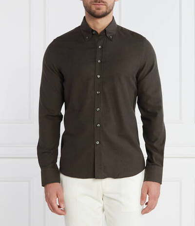 Рубашка Short BD Brushed Flannel Oscar Jacobson - коричневый(12179309)