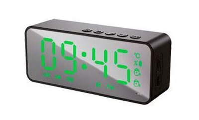 Радиочасы Soundmax SM-1520B(черный с зеленым)